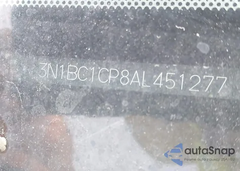 2010 Nissan Versa 1.8S из США, поврежденный, VIN 3N1BC1CP8AL451277